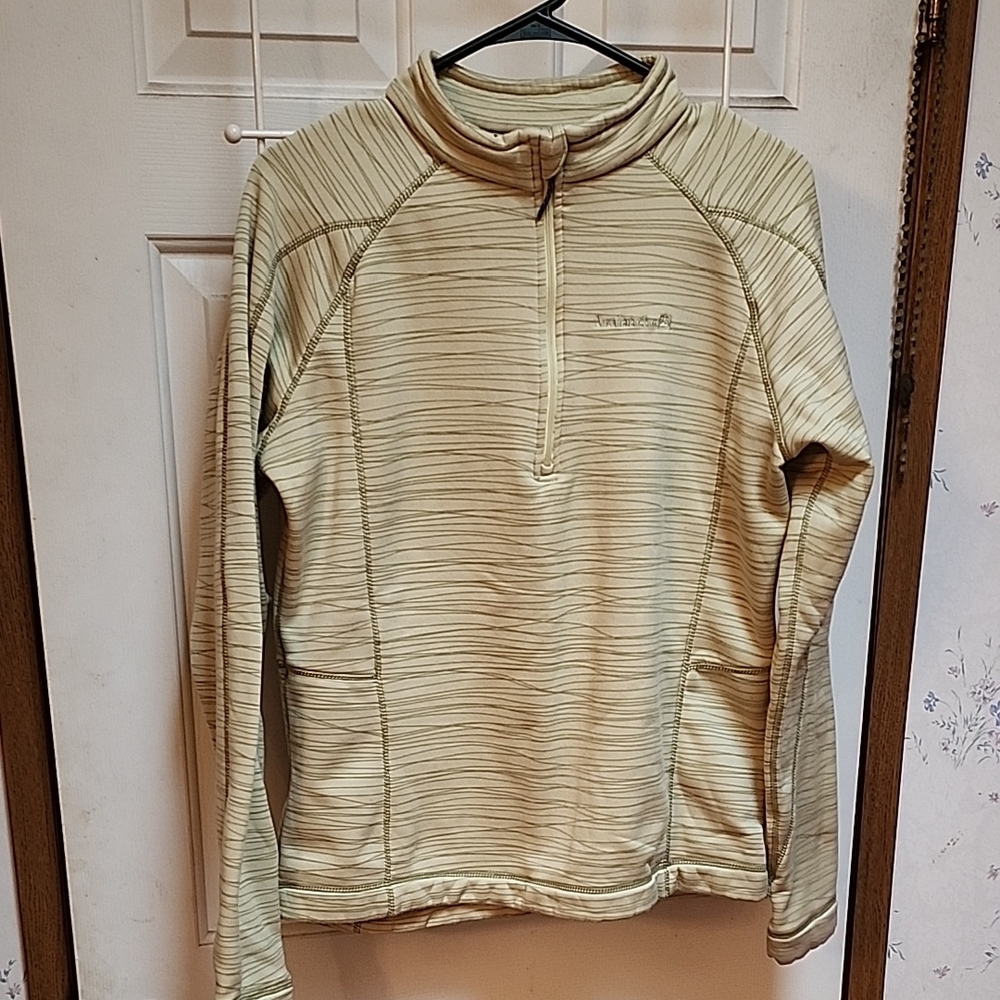 Avalanche Women's Striped Sweatshirt - Light Green